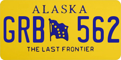 AK license plate GRB562