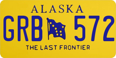AK license plate GRB572