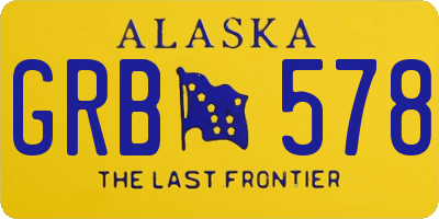 AK license plate GRB578