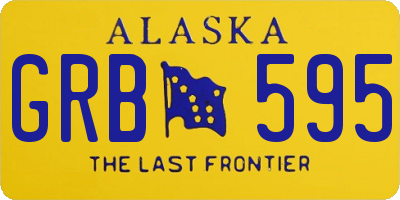 AK license plate GRB595