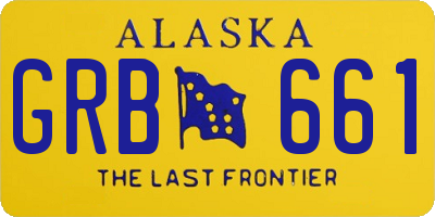 AK license plate GRB661