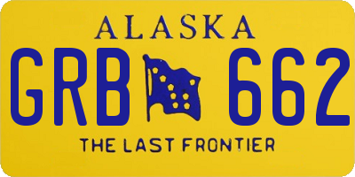 AK license plate GRB662