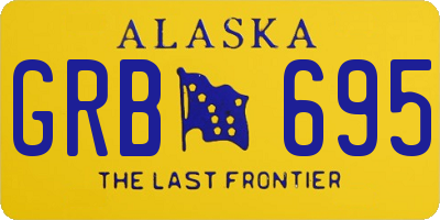 AK license plate GRB695