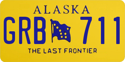 AK license plate GRB711