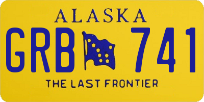 AK license plate GRB741