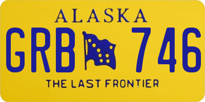 AK license plate GRB746