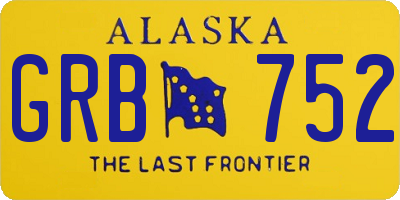 AK license plate GRB752