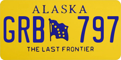 AK license plate GRB797