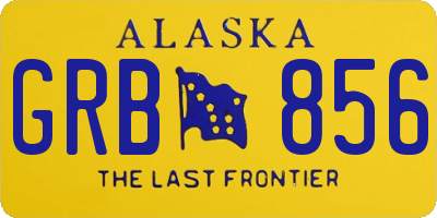 AK license plate GRB856