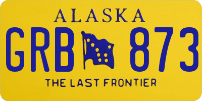 AK license plate GRB873
