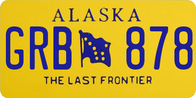 AK license plate GRB878