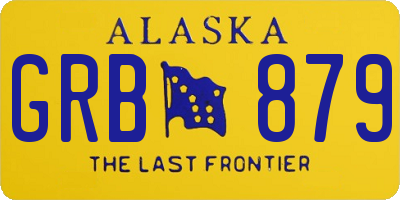 AK license plate GRB879