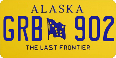 AK license plate GRB902