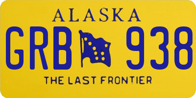 AK license plate GRB938