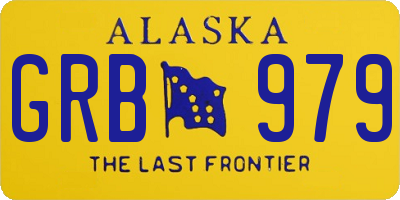 AK license plate GRB979