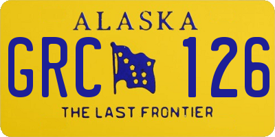 AK license plate GRC126