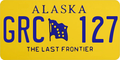 AK license plate GRC127