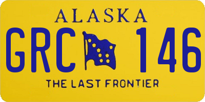 AK license plate GRC146