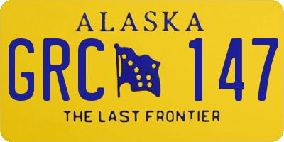 AK license plate GRC147