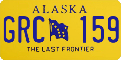 AK license plate GRC159