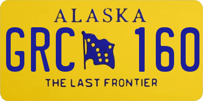 AK license plate GRC160