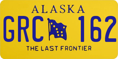 AK license plate GRC162