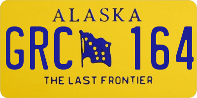 AK license plate GRC164