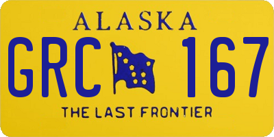 AK license plate GRC167