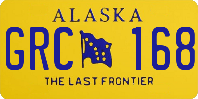 AK license plate GRC168