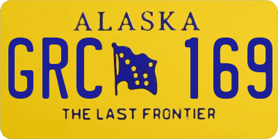 AK license plate GRC169