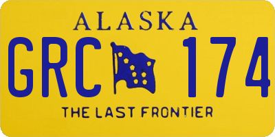 AK license plate GRC174