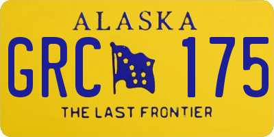 AK license plate GRC175