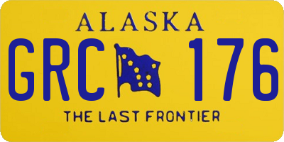 AK license plate GRC176