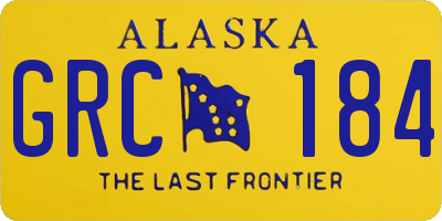 AK license plate GRC184