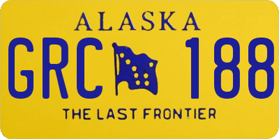 AK license plate GRC188