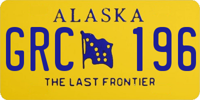 AK license plate GRC196