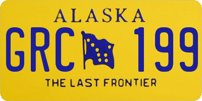 AK license plate GRC199