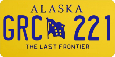 AK license plate GRC221