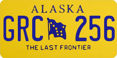 AK license plate GRC256