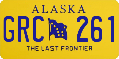 AK license plate GRC261