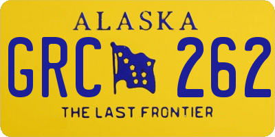 AK license plate GRC262