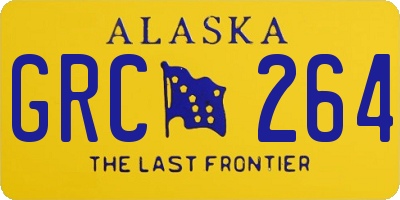 AK license plate GRC264