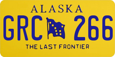 AK license plate GRC266