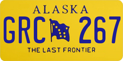 AK license plate GRC267