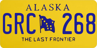 AK license plate GRC268