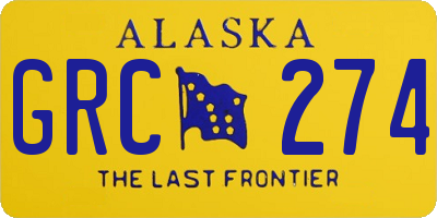 AK license plate GRC274