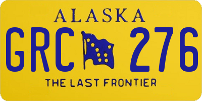 AK license plate GRC276