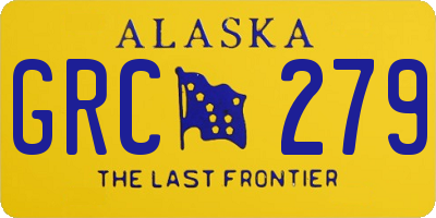 AK license plate GRC279