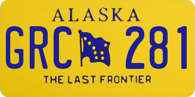 AK license plate GRC281