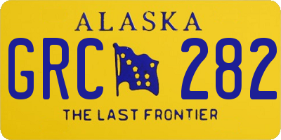 AK license plate GRC282